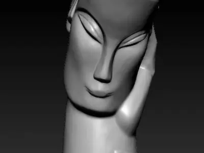 Art statue 3D model purchase