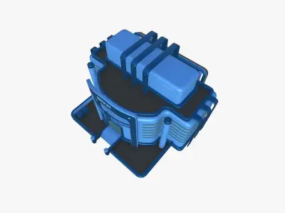 SciFi Bank A03 Bank - Sci Fi Exterior Design Low-poly 3D model