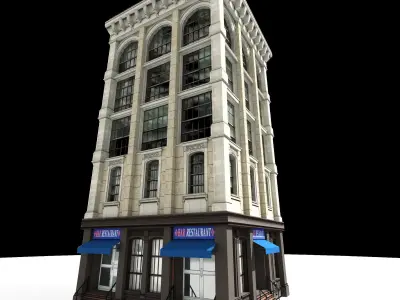 Nyc Building 11 Low-poly 3D model