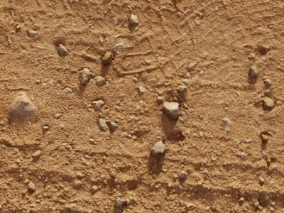 Dirtroad01 piece of dirt on table 3D model