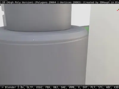 Street Light -10- High-Poly Version 3D model