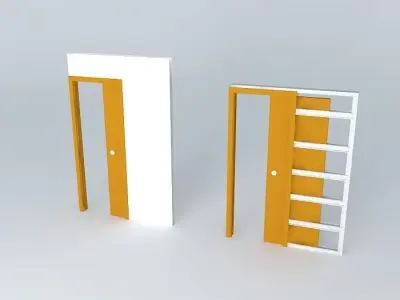 Scrigno sliding door a brick partition wall 70 to 125 or 100 Free 3D model