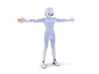 Emerald Cyber Suit model pack Low-poly 3D model