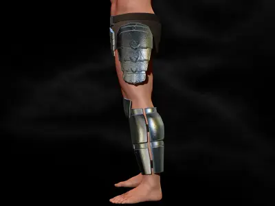 Predator Armor Legs Scale 1-1 File STL-OBJ for 3D Printing 3D print model