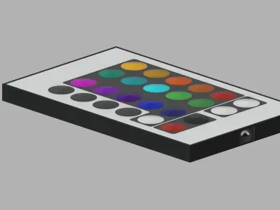 Leds Remote Low-poly 3D model
