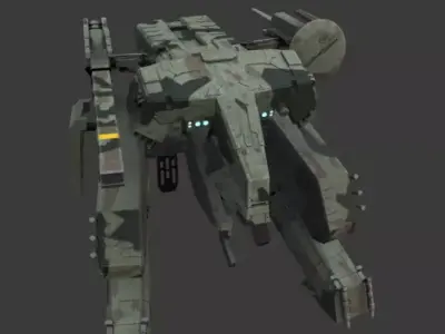 IMAGINARY FUTURE ARMY ROBOT  Low-poly 3D model