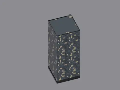 Skyscraper Low-poly 3D model