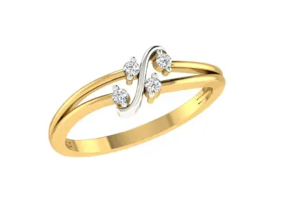 Women Ring  Render 3dm STL OBJ FBX Details 3D print model 267