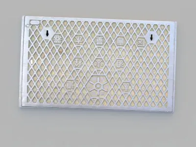 Sewer Grate 14 3D model