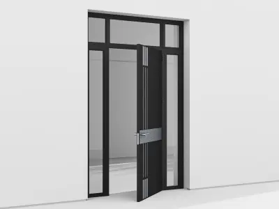 Aluminium door 148 3D model