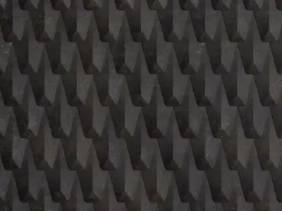 Dark Weathered Shingle Plating PBR Seamless Texture