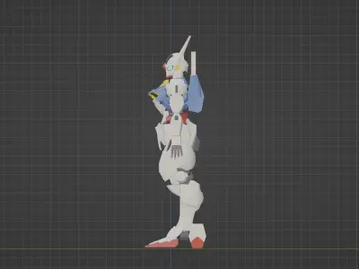 Ariel gundam 3D model