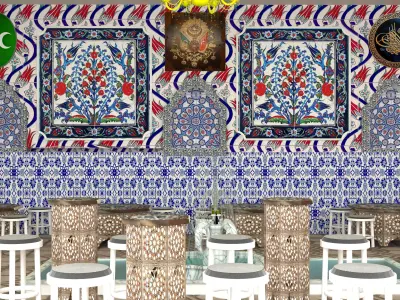 Ottoman Restaurant 4K 3D model