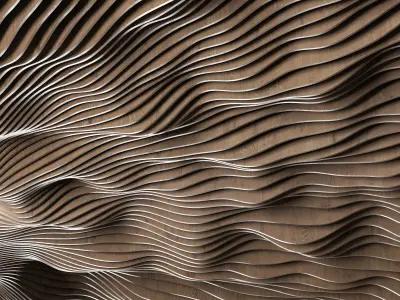 Parametric radial hall n1 3D model