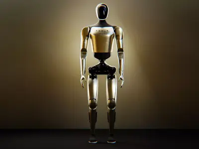 Optimus Tesla Bot Gen 3 Low-poly 3D model