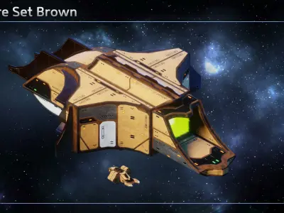 Spaceship Thaalian Empire Resource Ships Low-poly 3D model