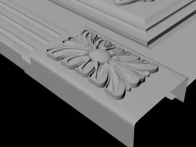 door High quality 3d models for processing on a cnc machine  3D model