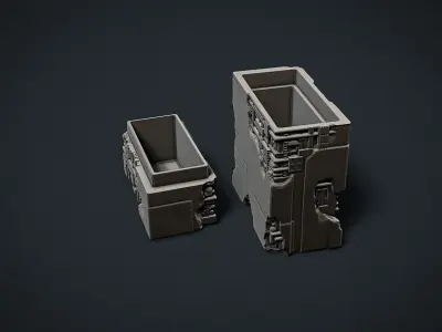 Sci-Fi Tech Container RoZ 3D print model