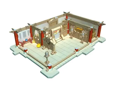 Gang Indoor - Intermediate Vault 3D model
