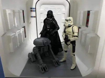 Tantive IV Diorama Star Wars Corridor for 6 inch 375 inch models 3D print model