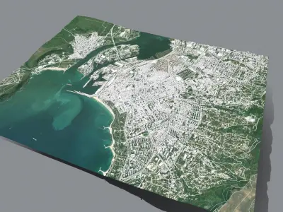 Cityscape Varna Bulgaria 3D model