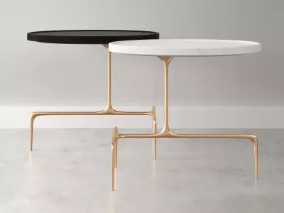 Bridger Oval Side Table Free 3D model