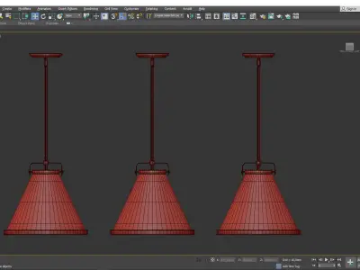 Lark Pendant Light Low-poly 3D model