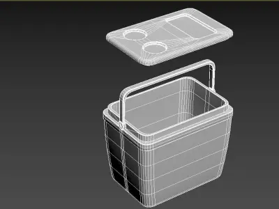 Cooler Low-poly 3D model