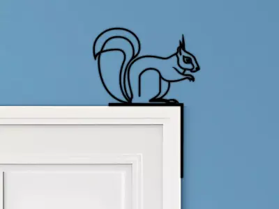 Squirrel Door Corner Decor 3D print model purchase