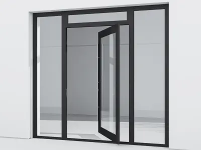 Aluminium door 60 3D model