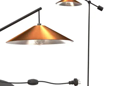 Flor Lamp Vintal 3D model