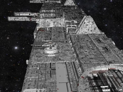 starship troopers lunar base 3D model