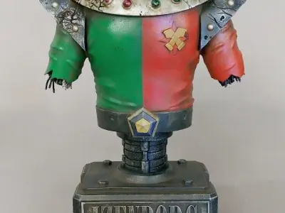 izenborg damage bust 25cm eye led light 3D print model