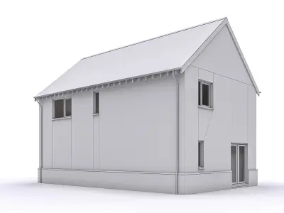 Townhouse 09 Low-poly 3D model purchase