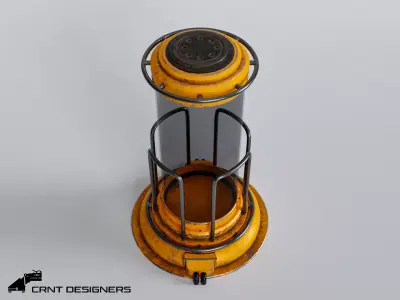 Sci-Fi Lab Container PBR Low Poly 3D Model Low-poly 3D model
