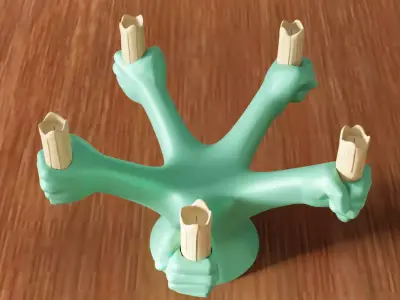 Human Hand Candle Holder - 319 3D print model