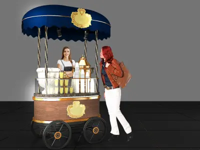 POP Stand Design 3D model