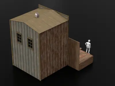 West Wild Home 16 Low-poly 3D model