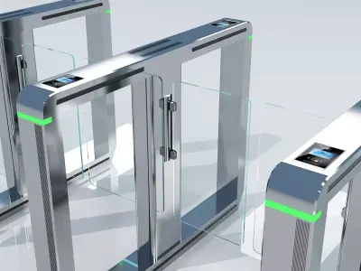 Tripod Turnstile 3D model