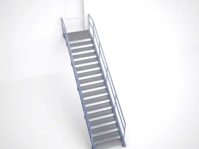 Metal Stair 3D model