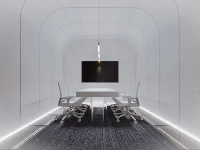 Minimalist Office 3D model