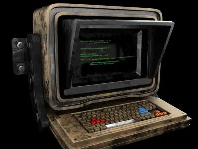 Sci-fi Monitor4 Low-poly 3D model