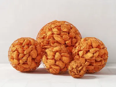 Gabion sphere form 3D model
