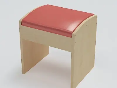 Simple Stool 01 3D model