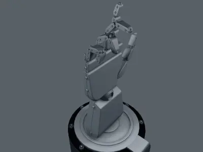 robot hand movment 3D model