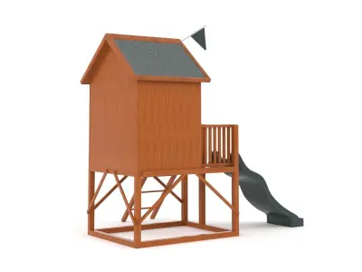 Playhouse wooden 3D model