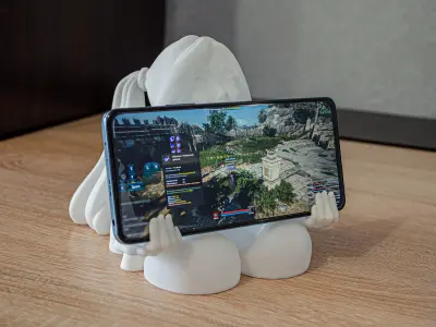 Cute phone holder 3D print model