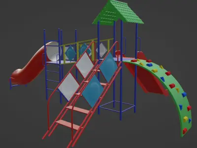 Kacheli Low-poly 3D model