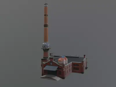 factory building Free 3D model