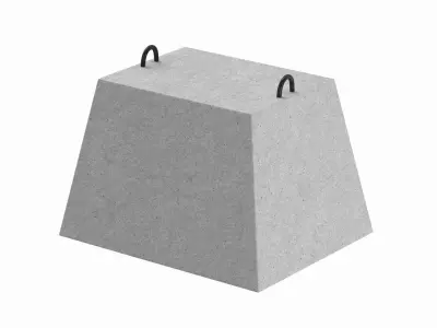 Concrete Block 3D model get